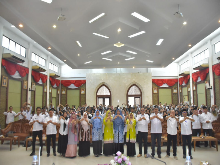 Pj Ketua TP PKK Kabupaten Kampar Resmi Buka Sosialisasi Penguatan Transisi Paud Ke SD Yang Menyenangkan