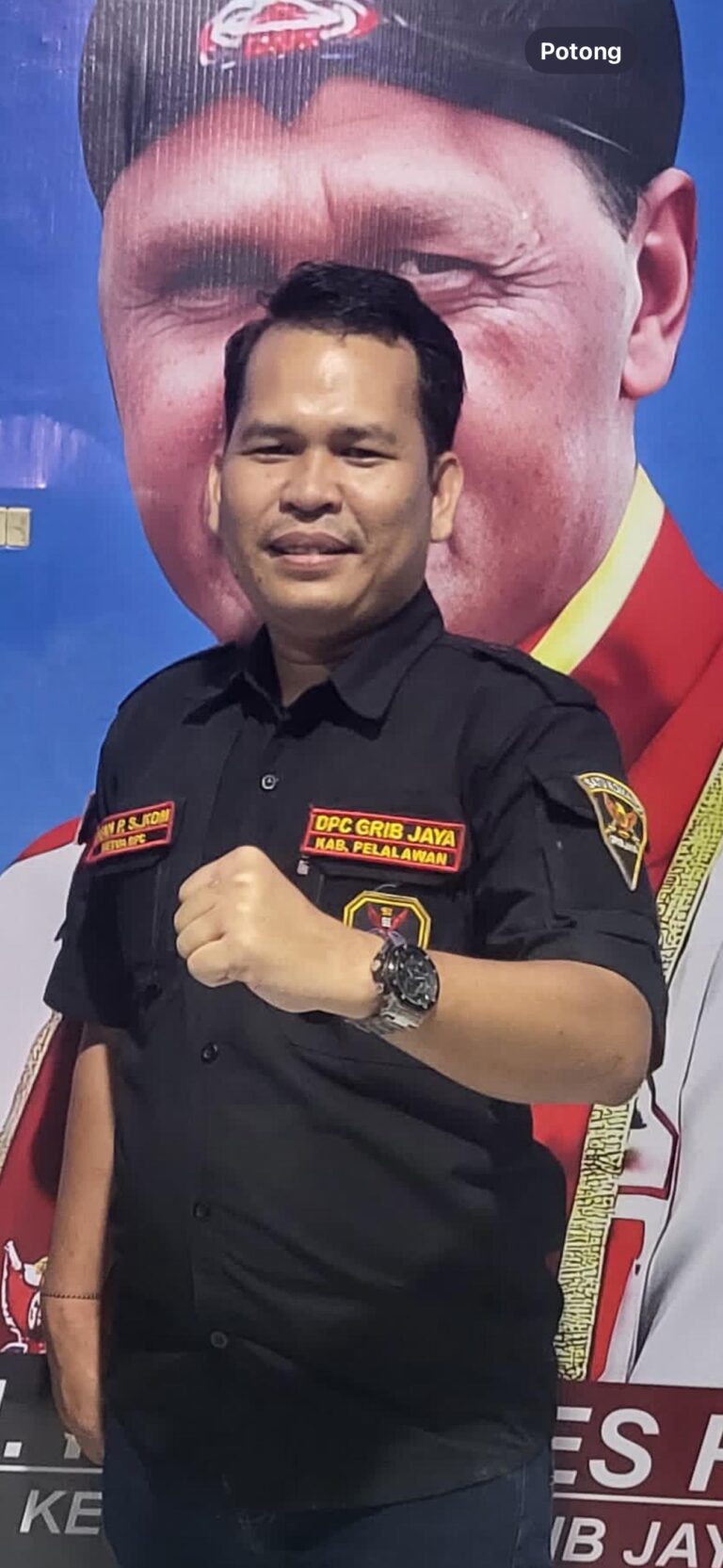 Irfan Panjaitan Ketua DPC GRIB JAYA Kabupaten Pelalawan Instruksikan Seluruh Pengurus dan Anggota Kawal Suara Zukri – Tamrin