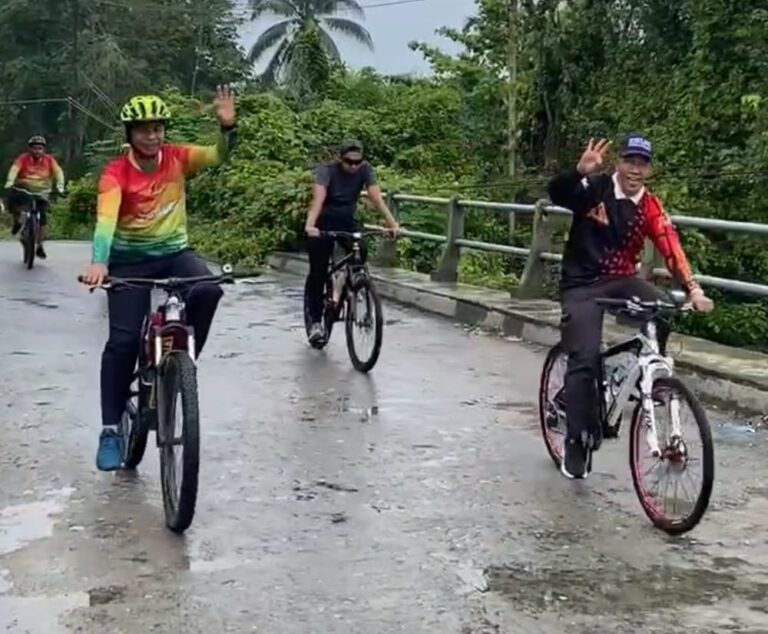 Melalui Olahraga Sepeda, Ahmad Yuzar Sapa Masyarakat dan Dapatkan Dukungan dari Tokoh Masyarakat