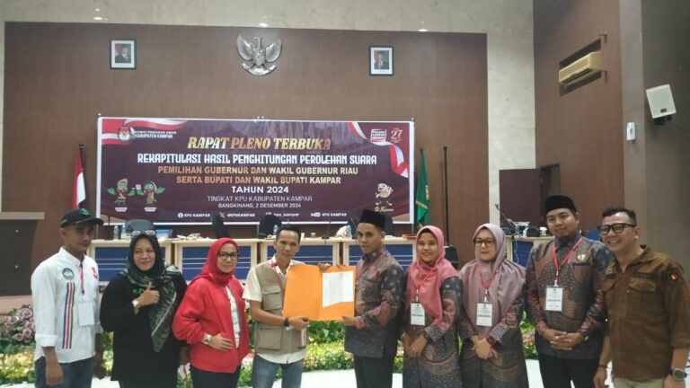 Partisipasi Pemilih Naik 3,66% dari Pilkada 2018, Sutan ATT Apresiasi Kinerja Penyelenggara Pilkada Kampar 2024