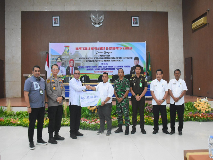 Sebanyak 152 Kepala Desa Ikuti Rapat Kerja Penggunaan Dana Desa untuk Ketahan Pangan