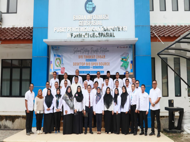 Tingkatan SDM Pemetaan, Pemkab Kampar Ikut Berpartisipasi pada Diklat Sistem Informasi Geospasial di Cibinong Jawa Barat