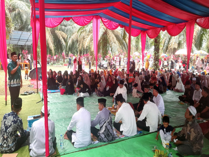 Menjelang Bulan Ramadhan 1446 H,  Masyarakat Desa Pulau Birandang Gelar Acara Pulang Basamo dan Ziarah Kubur