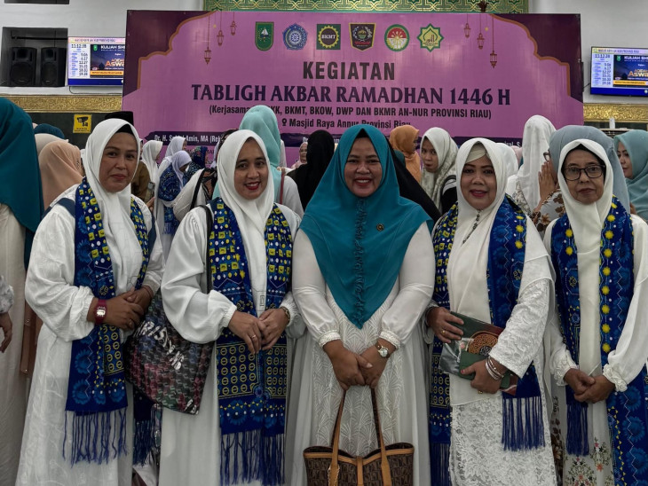 GOW Dan BKMT Kabupaten Kampar Hadiri Tabliq Akbar Ramadhan 1446 H.