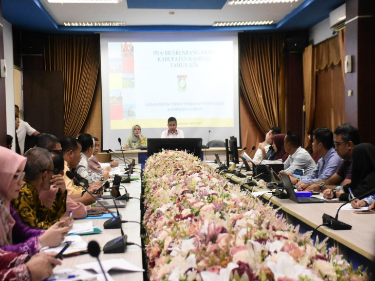 Dipimpin Langsung Bupati Kampar Seluruh Kecamatan Hadiri Pramusrenbang RKPD Tahun 2026