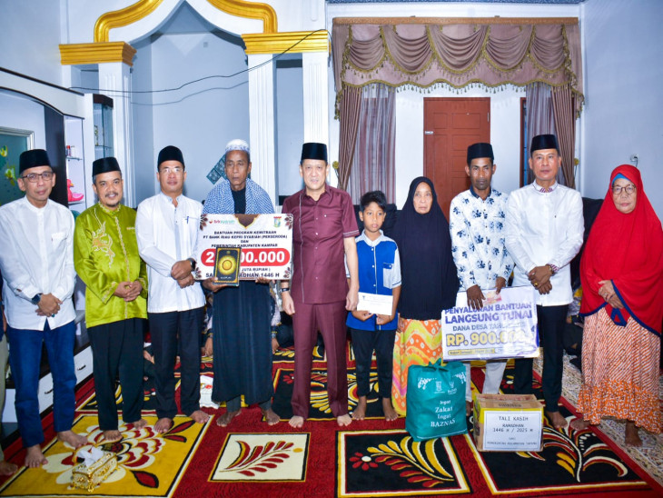 Pimpin Safari Ramadhan di Desa Sungai Agung Kecamatan Tapung, Sekda Kampar Sampaikan Program Bupati dan Wakil Bupati Kampar