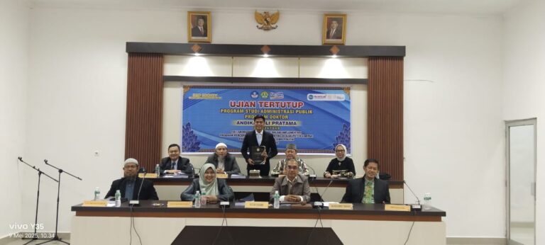 Berhasil Publikasi Pada Jurnal Internasional, Andika Yuli Pratama Jalani Ujian Tertutup Tanpa Ujian Terbuka Meraih Gelar Doktor 