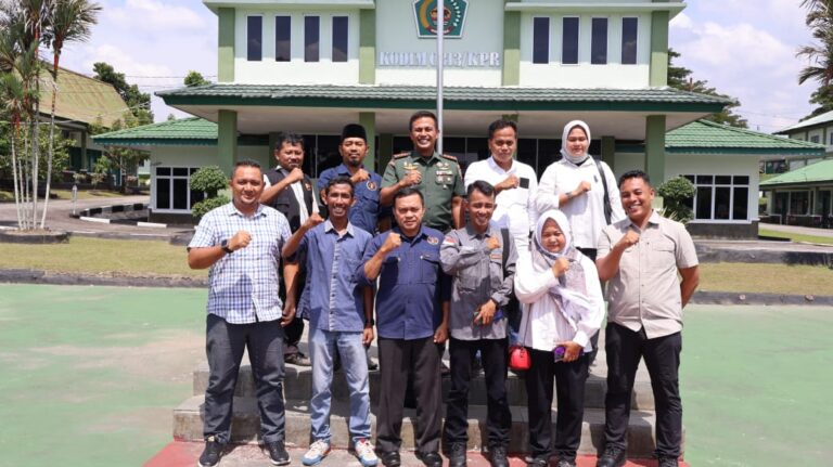 Perkuat Kemitraan, Dandim 0313/KPR Terima Silaturrahmi dan Audiensi PWI Kampar