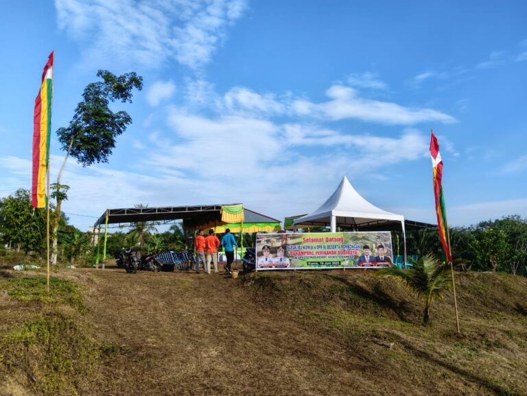 Kadiskan Kampar Siaga Lokasi Persiapan Menyambut Rombongan Komisi IV DPR RI di Koto Masjid
