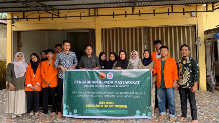 Optimalisasi Pencatatan Keuangan dan Stok Digital, TRL Politeknik Kampar Dampingi UMKM Warung Sarapan Simpang Manunggal
