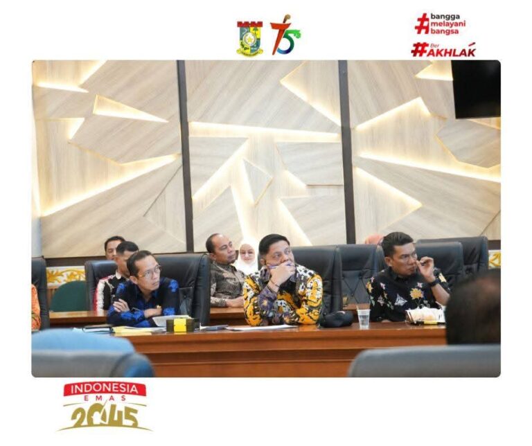 Kepala Dishub Kampar Ikuti Rapat Monitoring dan Evaluasi SPI serta MCP Bersama KPK RI