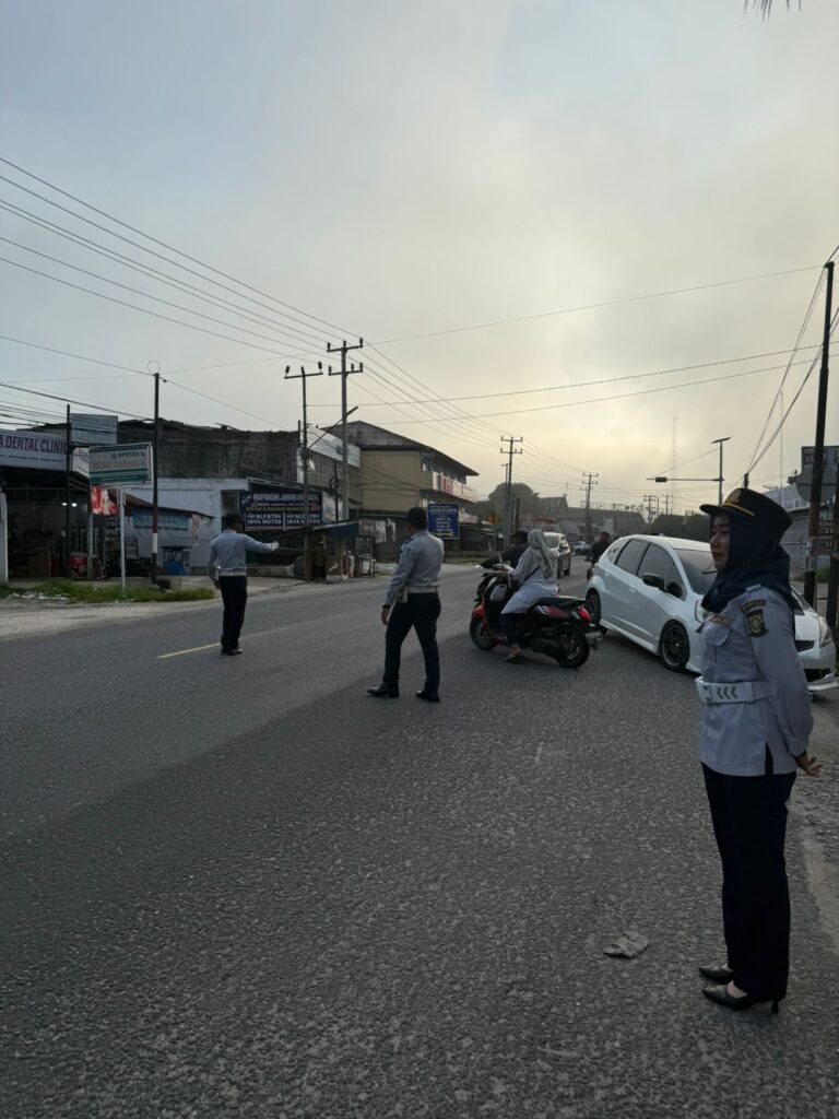 Dishub Kampar Laksanakan KTL Setiap Pagi Pada Titik Rawan Macet