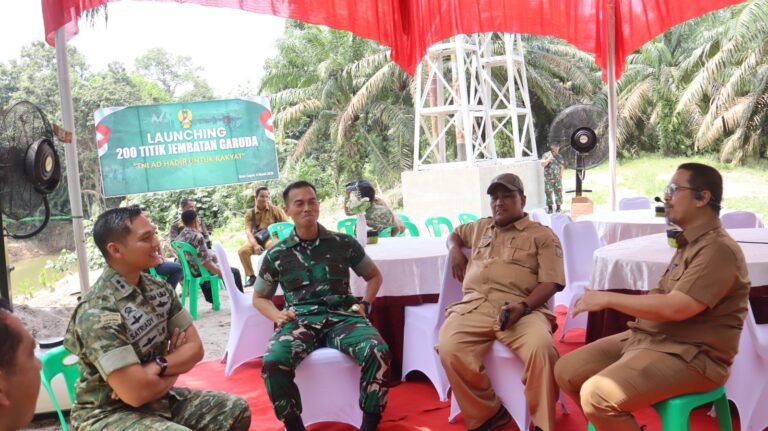 Bangun Infrastruktur Vital, Kodim 0313/KPR Ikuti Peresmian 218 Jembatan Garuda oleh Presiden RI Secara Daring