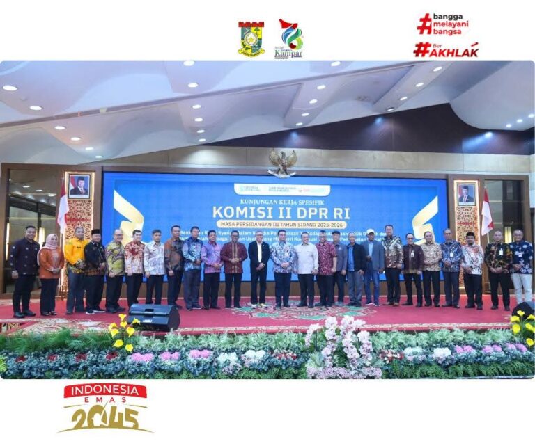 Hadiri Kunker Komisi II DPR RI, Ini kata Penjabat Sekda Kampar