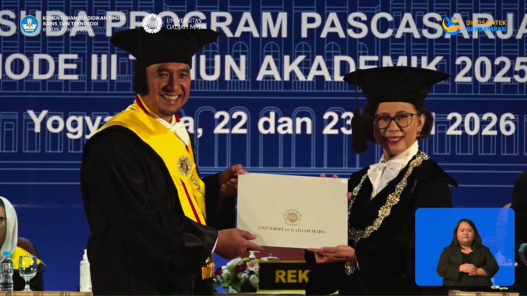 Yusdiyen Hadinata Raih Gelar Doktor dari UGM dengan Predikat Cumlaude