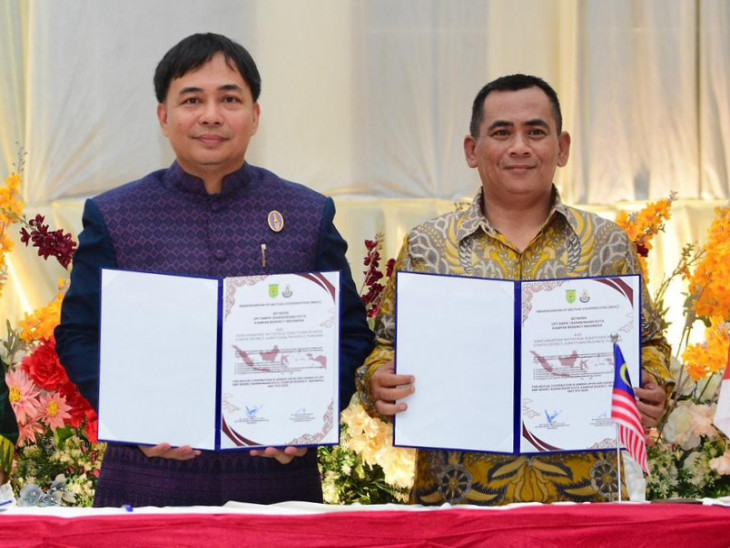 Jadi Tuan Rumah Pertukaran Pelajar Tiga Negara, SMPN 1 Bangkinang Kota Harumkan Kampar