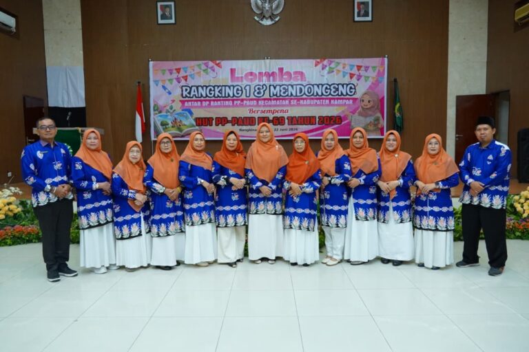 Disdikpora Apresiasi Lomba Rangking 1 dan Mendongeng yang Digelar DPC PP-PAUD Kampar